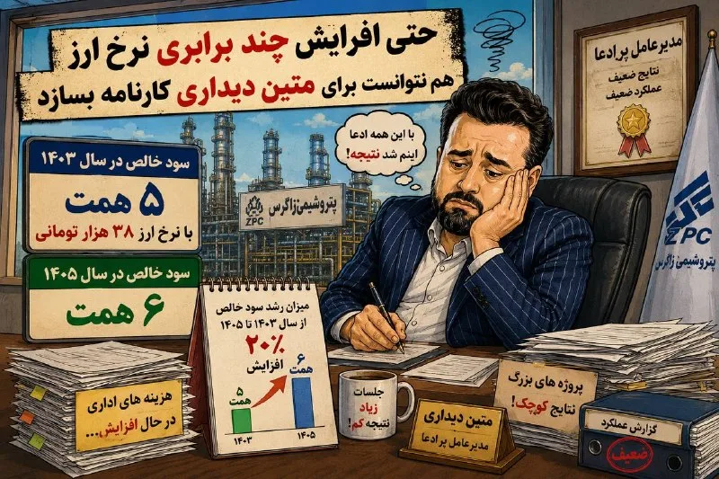 پهلوان پنبه پتروشیمی زاگرس؛ هزینه‌های اداری به آسمان می‌رسد!